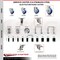 Service Caster 5 Inch 316SS Blue Polyurethane 12mm Threaded Stem Caster Lock Brake, 2PK SS316TSTTL20S514-PPUB-BLUE-M1215-2S2 - alternate 3